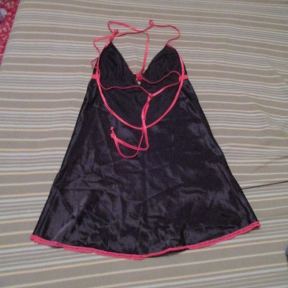 Bundle 3 for $15 - Black Silky Nightie - Picture 2 of 4